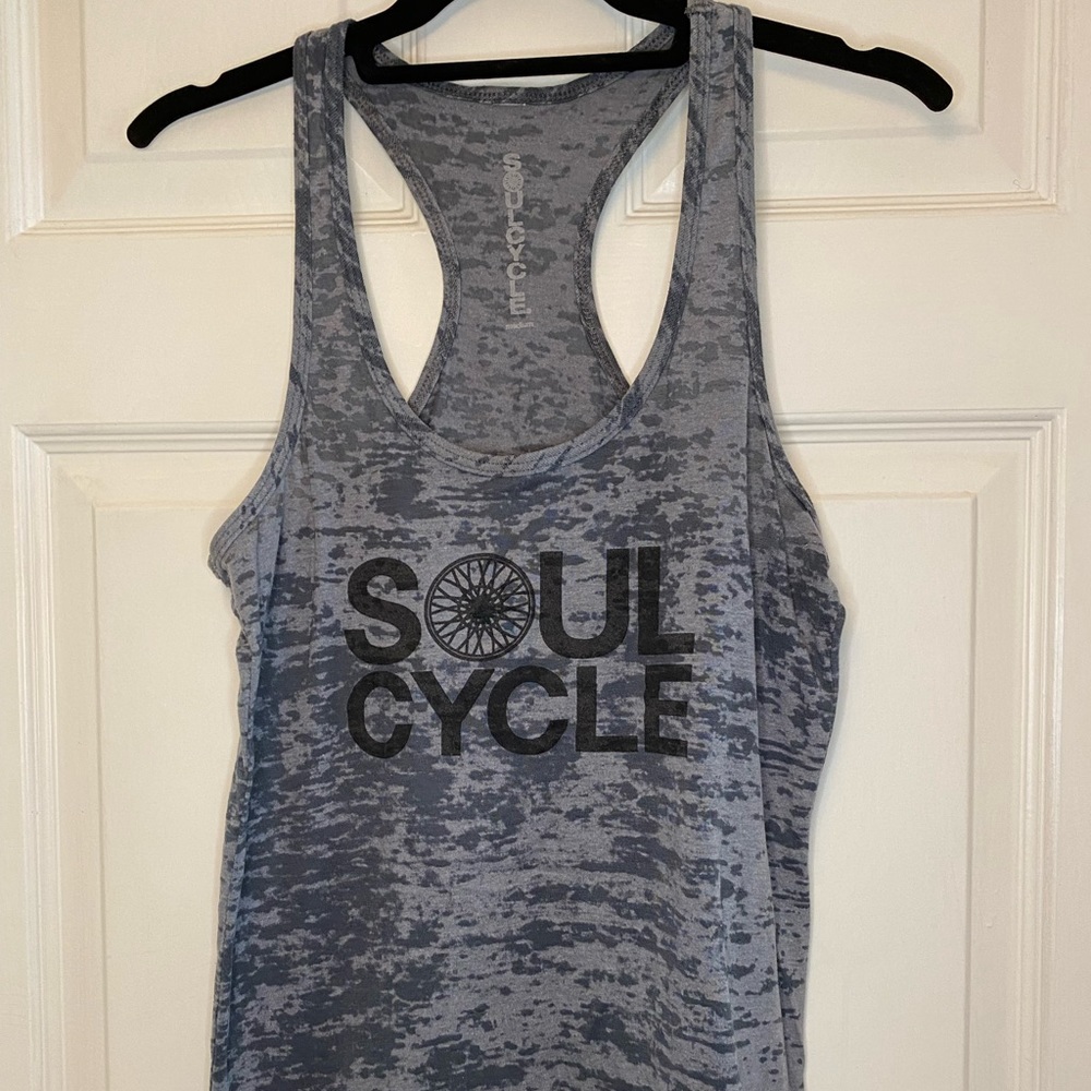 Soulcycle Grey Cotton Workout tank
